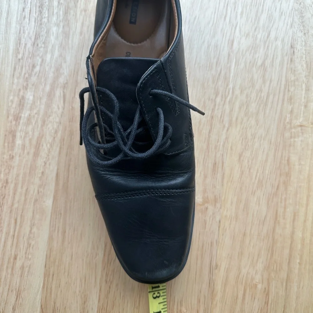 Clark's collection soft cushion lace Black men shoes Size 9.5W